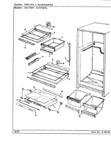 06 - Shelves & Accessories parts for Crosley Refrigerator CNT21W7A / CC72A from AppliancePartsPros.com