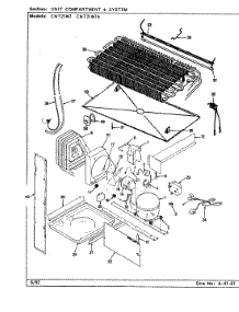 07 - Unit Compartment & System parts for Crosley Refrigerator CNT21W7A / CC72A from AppliancePartsPros.com