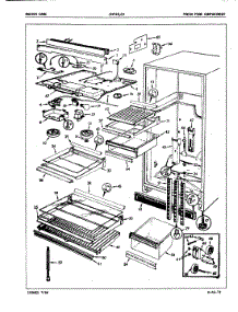 03 - Fresh Food Compartment parts for Crosley Refrigerator CNT23LEV / 5E53A from AppliancePartsPros.com
