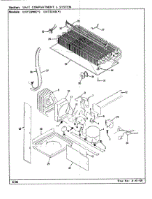 07 - Unit Compartment & System parts for Admiral Refrigerator CNT23W8 / BF91B from AppliancePartsPros.com