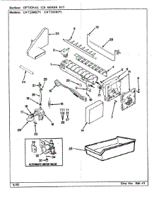 05 - Optional Ice Maker Kit parts for Admiral Refrigerator CNT23W8A / CL91A from AppliancePartsPros.com