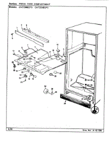 03 - Fresh Food Compartment parts for Admiral Refrigerator CNT23X82 / CF92A from AppliancePartsPros.com