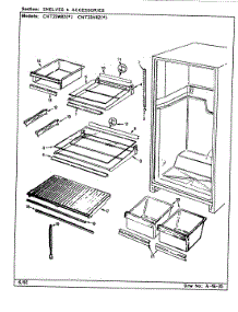 05 - Shelves & Accessories parts for Admiral Refrigerator CNT23X82 / CF92A from AppliancePartsPros.com
