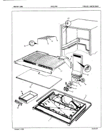 02 - Freezer Compartment parts for Crosley Refrigerator CNTI17M5 / 5D70A from AppliancePartsPros.com