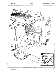 02 - Unit Compartment & System parts for Crosley Refrigerator CNTI22C9 / 7B10A from AppliancePartsPros.com