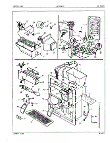 04 - Ice Maker parts for Crosley Refrigerator CNTI22LEVA / 5B61A from AppliancePartsPros.com