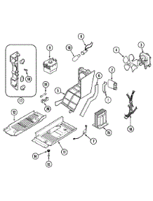 04 - Internal Controls parts for Crosley Microwave CR1100KG from AppliancePartsPros.com