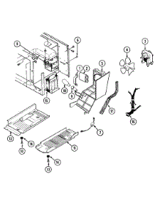 05 - Internal Controls parts for Crosley Microwave CR153K from AppliancePartsPros.com
