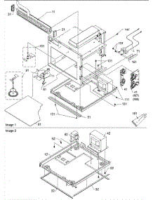 02 - Control / Antenna & Basepan Assembly parts for Amana Microwave CRC18T2OG / P1304436M from AppliancePartsPros.com