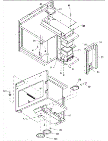 06 - Magnetron / Stirrer Motor parts for Amana Microwave CRC18T2OG / P1304436M from AppliancePartsPros.com