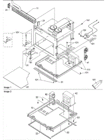 02 - Control / Antenna & Basepan Assembly parts for Amana Microwave CRC21T2 / P1304441M from AppliancePartsPros.com