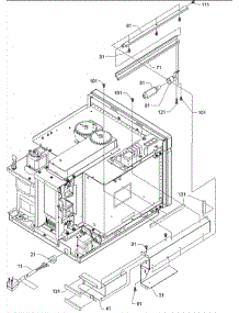 05 - Light parts for Amana Microwave CRC21T2 / P1304441M from AppliancePartsPros.com