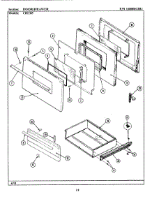 03 - Door / Drawer (Cre305) parts for Maytag Range CRE305 from AppliancePartsPros.com