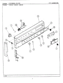 02 - Control Panel parts for Maytag Range CRE355 from AppliancePartsPros.com