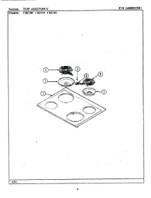 05 - Top Assembly parts for Maytag Range CRE355 from AppliancePartsPros.com