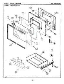 03 - Door / Drawer parts for Maytag Range CRE383 from AppliancePartsPros.com