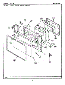 03 - Door parts for Maytag Range CRE655 from AppliancePartsPros.com