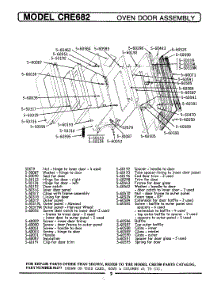 06 - Oven Door Assembly parts for Maytag Range CRE682 from AppliancePartsPros.com