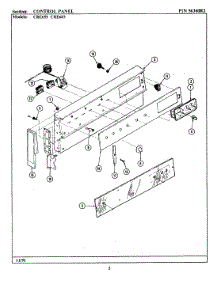02 - Control Panel parts for Maytag Range CRE683 from AppliancePartsPros.com