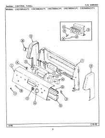 02 - Control Panel parts for Maytag Range CRE7500ACW from AppliancePartsPros.com