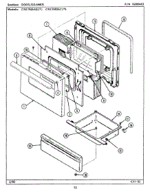 03 - Door / Drawer parts for Maytag Range CRE7500ACW from AppliancePartsPros.com