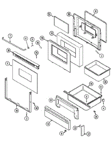 04 - Door / Drawer (Ser. Pre. 13) parts for Maytag Range CRE7600BDL from AppliancePartsPros.com