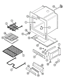 05 - Oven / Base parts for Maytag Range CRE7600BDW from AppliancePartsPros.com