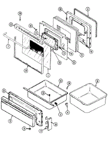 03 - Door / Drawer parts for Maytag Range CRE7700ADE from AppliancePartsPros.com