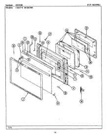 03 - Door parts for Maytag Range CRE775 from AppliancePartsPros.com