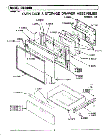 02 - Door & Drawer Assembly parts for Maytag Range CRE800 from AppliancePartsPros.com