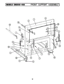 04 - Top Assembly parts for Maytag Range CRE800W from AppliancePartsPros.com