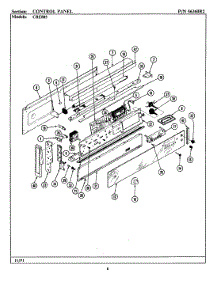 02 - Control Panel (Cre805) parts for Maytag Range CRE805 from AppliancePartsPros.com