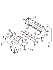 02 - Control Panel parts for Maytag Range CRE8400BCL from AppliancePartsPros.com