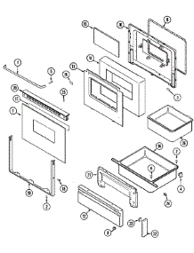 03 - Door / Drawer parts for Maytag Range CRE8400BCW from AppliancePartsPros.com
