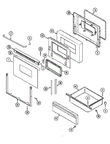 03 - Door / Drawer parts for Maytag Range CRE8700CDE from AppliancePartsPros.com