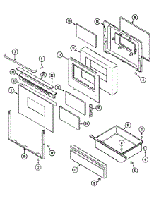 03 - Door / Drawer parts for Maytag Range CRE8700DDM from AppliancePartsPros.com