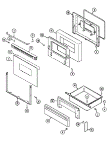 03 - Door / Drawer parts for Maytag Range CRE9300BCW from AppliancePartsPros.com