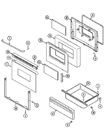 03 - Door / Drawer parts for Maytag Range CRE9300CCL from AppliancePartsPros.com