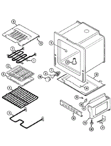 04 - Oven / Base parts for Maytag Range CRE9300CCW from AppliancePartsPros.com