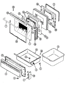 03 - Door / Drawer parts for Maytag Range CRE9500ACL from AppliancePartsPros.com