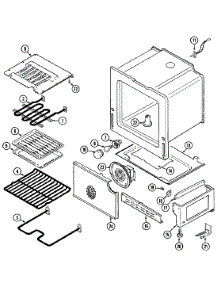 04 - Oven / Base parts for Maytag Range CRE9530BCE from AppliancePartsPros.com