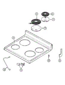 05 - Top Assembly parts for Maytag Range CRE9530BCE from AppliancePartsPros.com