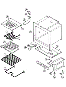 04 - Oven / Base parts for Maytag Range CRE9590CCL from AppliancePartsPros.com