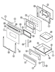 03 - Door / Drawer parts for Maytag Range CRE9600ADE from AppliancePartsPros.com