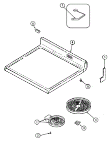 05 - Top Assembly parts for Maytag Range CRE9600DDE from AppliancePartsPros.com
