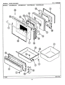 03 - Door / Drawer parts for Maytag Range CRE9700ADE from AppliancePartsPros.com