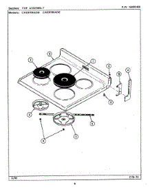 05 - Top Assembly (Cre9700adx) parts for Maytag Range CRE9700ADE from AppliancePartsPros.com