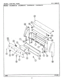 02 - Control Panel parts for Maytag Range CRE9800ACE from AppliancePartsPros.com