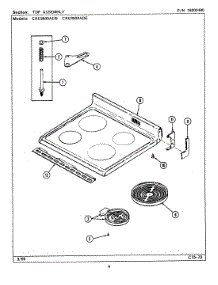 04 - Top Assembly (Cre9800adx) parts for Maytag Range CRE9800ADB from AppliancePartsPros.com