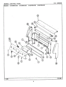 02 - Control Panel parts for Maytag Range CRE9800ADE from AppliancePartsPros.com